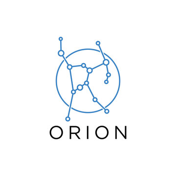 constellation orion star for icon logo