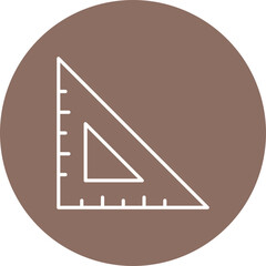 Triangular Ruler Icon