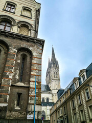 Obraz premium Traditional Cathedral building in Angers, France