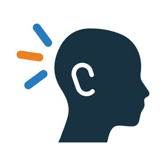 audio, audiology, ear, head, audiology icon