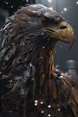Ink art of an eagle