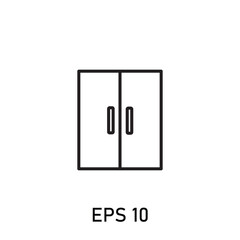 dream home property or hotel property cupboard icon
 eps 10