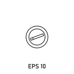 cigarette icon or logo eps 10