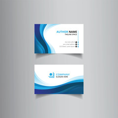 Clean modern and corporate luxury business card design template or visiting card design