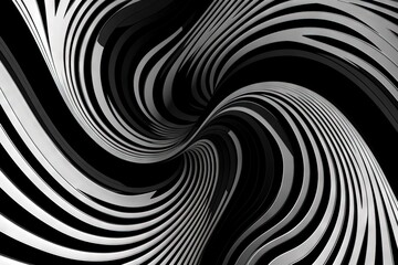  an abstract black and white background with a wavy design in the middle of the image and a black and white background with a wavy design in the middle.  generative ai