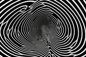  a black and white photo of an abstract design with swirls and curves in the center of the image, with a black background and white background.  generative ai