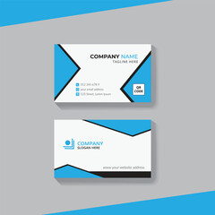 Clean modern and corporate luxury business card design template or visiting card design