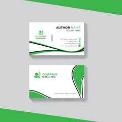 Clean modern and corporate luxury business card design template or visiting card design