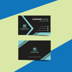 Clean modern and corporate luxury business card design template or visiting card design