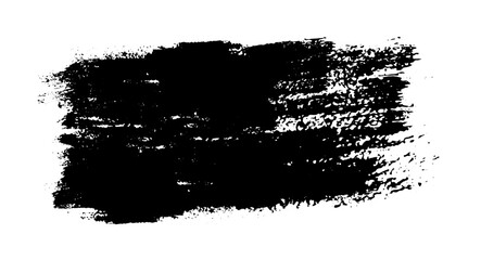 vector black strokes and marks from a dry brush, splashes and smudges from watercolor or ink. Vector illustration