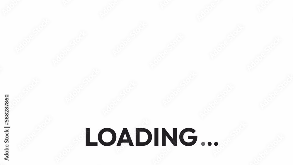 Fototapete Animated bw web dev buttons loader. Website build. Flash message 4K video footage. Monochrome isolated loading wait-animation progress indicator with alpha channel transparency for UI, UX web design