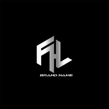 FHL Monogram Logo Design Vector