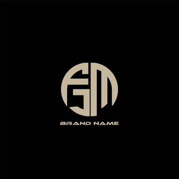 FJM Monogram Logo Design Vector