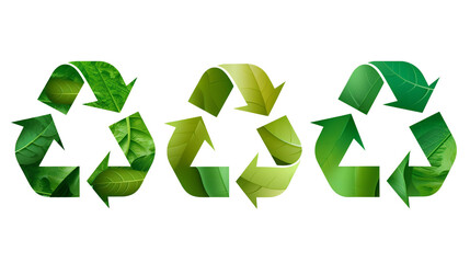 Obraz premium Recycle Symbol Isolated on White Background, Image Ai Generated 