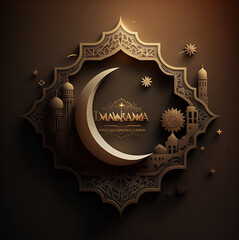 Ramadan Kareem background banner. Islamic Greeting Cards for Muslim Holidays and Ramadan.