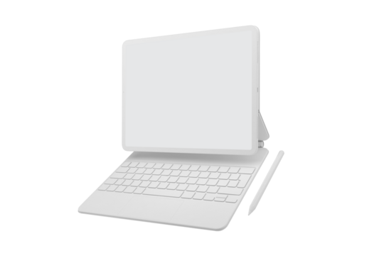 Clean Tablet and Magic Keyboard
