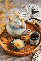 still life kue soes or choux pastry