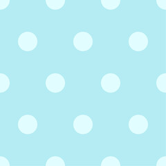Scrapbook seamless background. Blue baby shower patterns. Cute print with circle