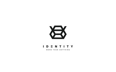 Trendy logo template with modern style.