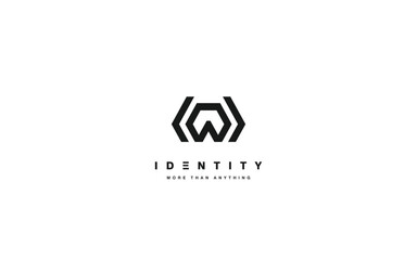 Trendy logo template with modern style.