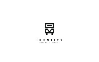 Trendy logo template with modern style.