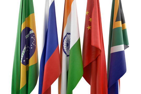 BRICS. 3D illustration. 3D Rendering