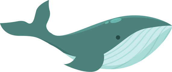Iceland whale icon cartoon vector. Travel country. North tourism