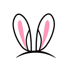 bunny ears vector element
