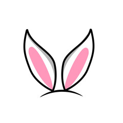 bunny ears vector element