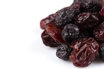 Dried cranberries, cherries and blueberries