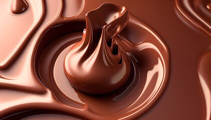 チョコレートの背景　Generative AI