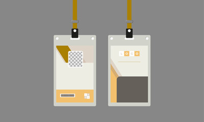 Modern ID Card design template -Vector illustration