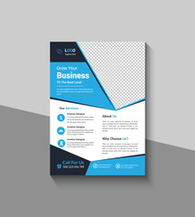 Modern and Simple Business Flyer Template Design