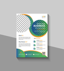 Modern and Simple Business Flyer Template Design