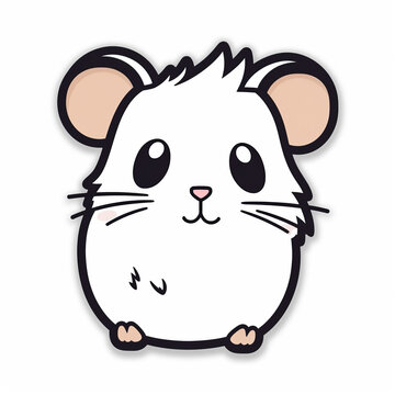 sticker of a mouse