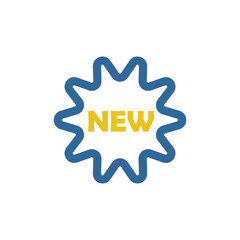 new icon, the concept of new products on a white background, vector illustration