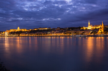 View of the historical center of Budapest