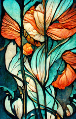 Stained Glass Flowers