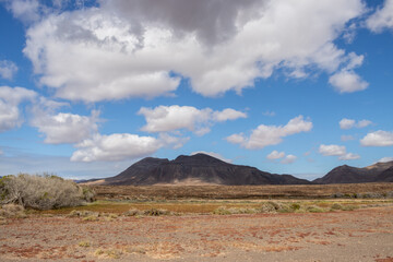 Fototapeta na wymiar Landscape with mountains, Fuerteventura
