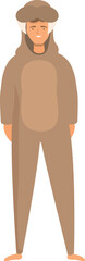 Kigurumi walrus icon cartoon vector. Party animal. Adult fun