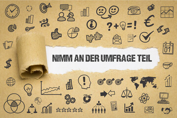 Nimm an der Umfrage teil	