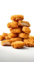 Chicken Nuggets on white background