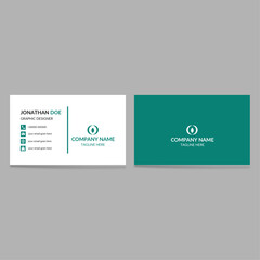 Clean business card design.