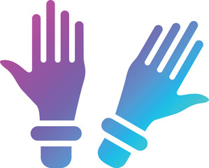 Gloves Vector Icon Design Illustration