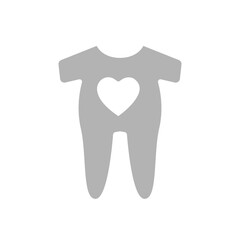 icon of children's clothes, vector illustration