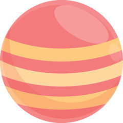 Ball toy icon cartoon vector. Cute invitation. Child happy