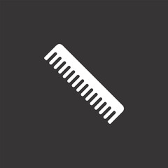 Comb icon on grey background