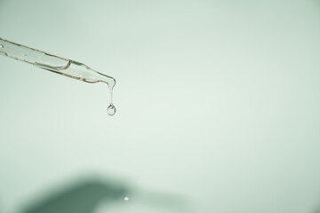 Natural medicine, cosmetic research. The concept of skin care and its analysis. Dermatology. With...