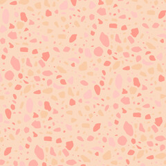 Vector terrazzo texture. Colourful Modern surface abstract pattern. Granite color background.