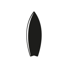 Surfboard icon. Vector. Flat design.	